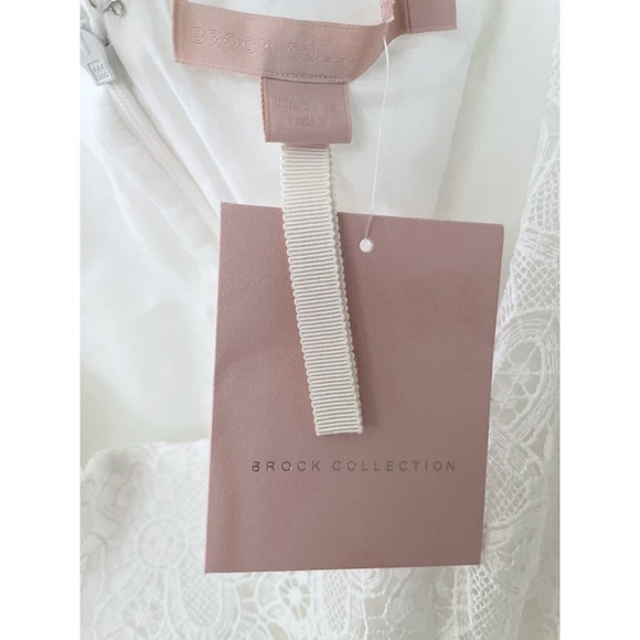 NWT Brock Collection White Temple Lace Mini Dress Made in Italy 2​​​​​ - Picture 4 of 11